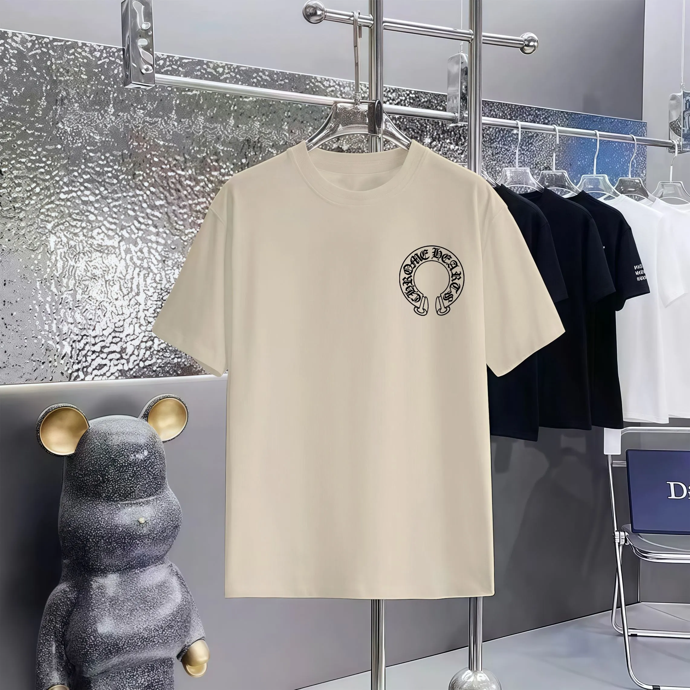 80 Chrome Hearts T 1:1 1×1 Same Style logo OS ：Black，White， ，Red， Gray Size：XS-L
